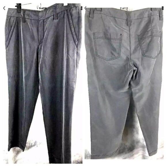 Ann Taylor Loft Capri Size 6 Tencel Light Black Y - Picture 8 of 8